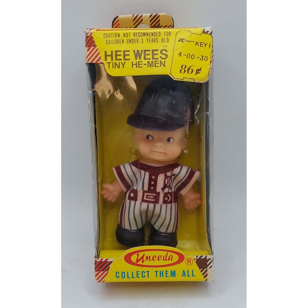 1974 Uneeda Hee Wees Tiny He-Men Baseball Player